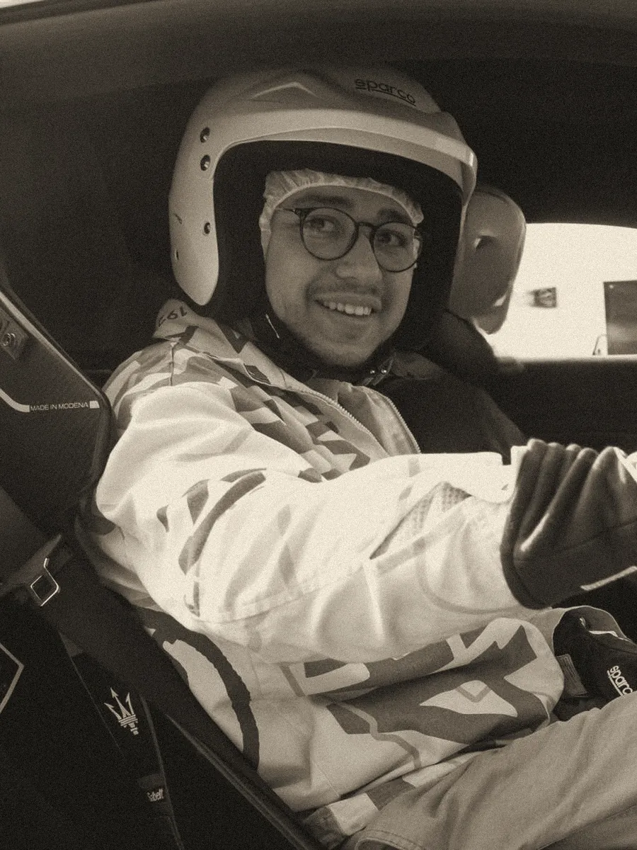 Portrait of Khalil Belfqih, Co-Founder of Automobile Club Sirocco