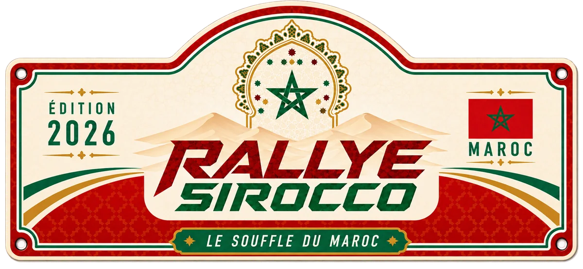 Rallye Sirocco 2026 rally plate
